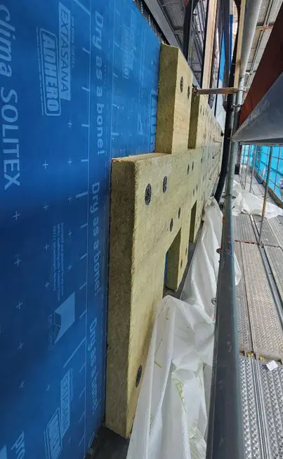 SOPRAROCK M installation over wall membrane